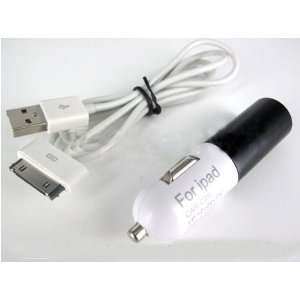   ECOMGEAR(TM)2 in 1 USB Car Charger Cable for Apple iPad Electronics