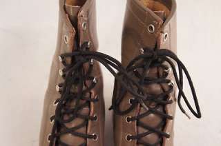 Diamond J Taupe Lacer 5.5 B Womens Western Boots  