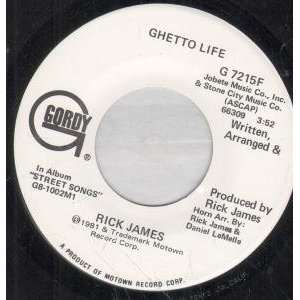  GHETTO LIFE 7 INCH (7 VINYL 45) US GORDY 1981 RICK JAMES Music
