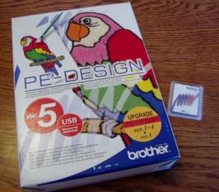   PE DESIGN EMBROIDERY SOFTWARE Blank CARD and READER Version 5 Upgrade