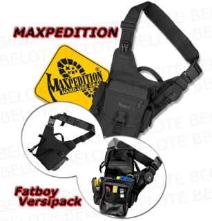 Maxpedition Fatboy Versipack Shoulder Sling BLACK 0403B  