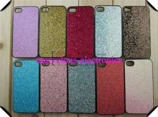 10x Bundle Bling Glitter Diamond Hard Back Case Skin for i Phone 4 4G 