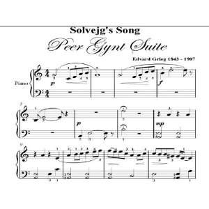  Peer Gynt Suite Grieg Big Note Piano Sheet Music Edvard Grieg Books