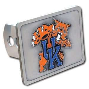 Kentucky Wildcats Pewter Trailer Hitch Cover  Sports 
