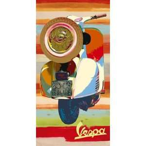  Vespa Panel Ii   Poster by Valerio Salvini (19.75 x 39.25 