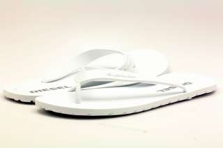 Diesel Mens Flip Flops Splish White Sandals ST # PR184  