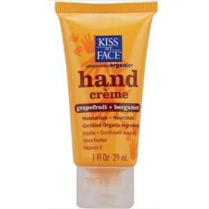  Kiss My Face Organic Hand Creme, Trial Size/ Grapefruit 