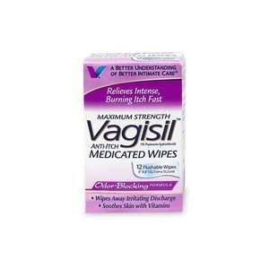  Vagisil Medicated Anti Itch Wipes    20 count Health 