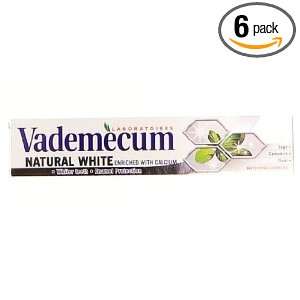  Vademecum Herbal Toothpaste   Natural White   6 Count 