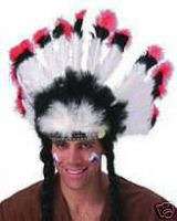 Indian chief Headdress Native American Costume  