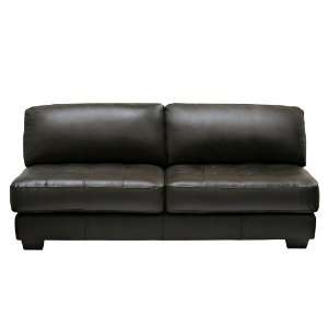   Sofa Zen Collection Armless All Leather Tufted Seat Sofa Furniture