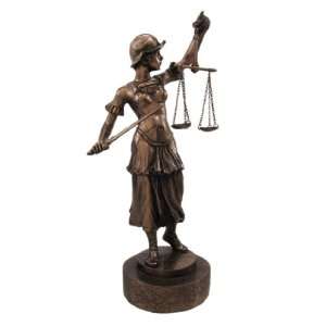  Lady Justice With Sword Statue Figurine