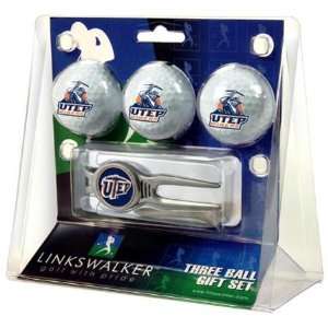  Texas El Paso Miners UTEP NCAA Kool Tool 3 Golf Ball Gift 