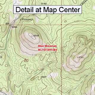 USGS Topographic Quadrangle Map   Blue Mountain, Utah (Folded 