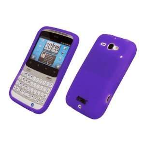  EMPIRE Purple Silicone Skin Case Cover for AT&T HTC Status 