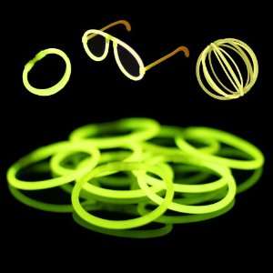  50 8 Premium Glow Stick Bracelets (Yellow) Toys & Games