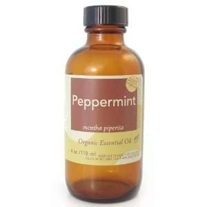    Organic Fusion Essential Oil (4 ounce) Organic Peppermint: Beauty