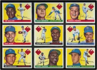 1995 TOPPS ARCHIVES BROOKLYN DODGERS 1955 TEAM SET 30 CARDS   NEAR 
