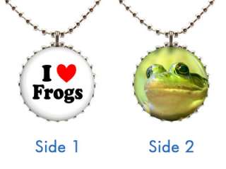   NECKLACE Style #1 Toad Pond Green Amphibian Water Animal Lover Pendant