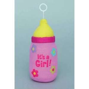  Its A Girl Bottle Plush Balloon Weight 4.40 Oz. Toys 