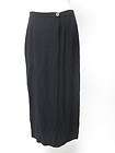NATALIE VALENTINY Black Long Strap Wrap Pants Skirt Sz 38  