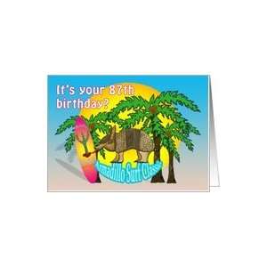 Aloha Surf 87th Birthday Card Toys & Games