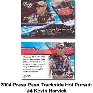 Press Pass Trackside Hot Pursuit 04 Kevin Harvick Trading Card  