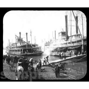   Riverboats at Memphis, Tennessee Mouse Pad 