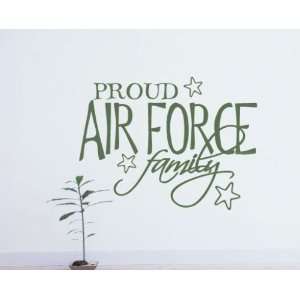 Proud Air Force Family Patriotic Vinyl Wall Decal Sticker Mural Quotes 