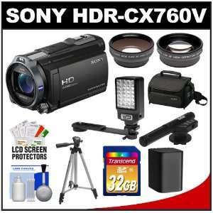 Sony Handycam HDR CX760V 96GB 1080p HD Video Camera Camcorder (Black 