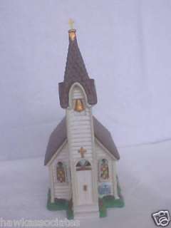 New England Church Midwest of Cannon Falls Lighted Bldg  