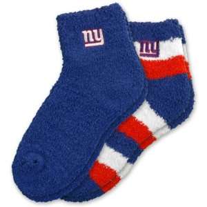   Giants Womens Slipper Socks  2 Pack   New York Giants Medium: Sports