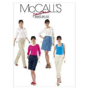  McCalls Patterns M6361 Misses Skirt, Shorts and Pants In 