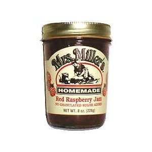 Red Raspberry Jam No Added Sugar 3 jars Mrs Miller Homemade  