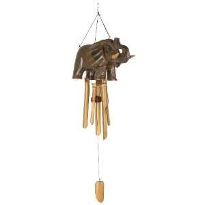  Asli Arts Collection CEL326 Elephant Bamboo Wind Chime 