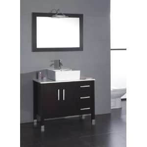New Comptemporary Style 40 Bathroom Solid Wood Single Vanity (Cabinet 