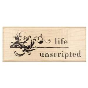   Rubber Stamp Life Unscripted By The Each: Arts, Crafts & Sewing