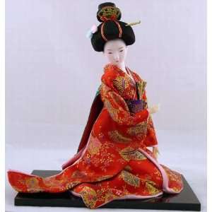    Large Japanese GEISHA Oriental Doll DOL15X12 04: Home & Kitchen