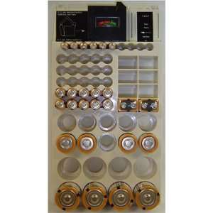   66 Battery organizer with Removable Tester 