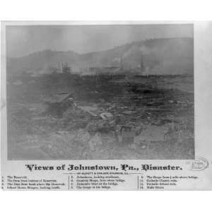  Flood,disaster,gorge,bridge,destruction,disaster,Johnstown 