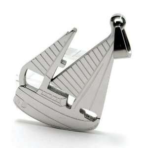  Sailing Stainless Steel Boat Pendant Necklace Jewelry
