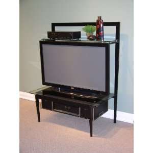  Black Metal Entertainment Stand (4dcon 83160) From 4d 