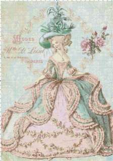 Marie Antoinette at Paris Opera Cross Stitch Pattern  