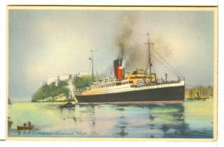 RMS Antonia   Cunard White Star Line Postcard 1930s  