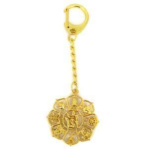  Eight Auspicious Symbols Keychain 