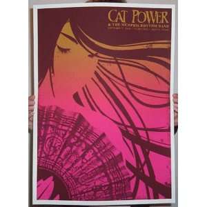  Cat Power Austin Original Concert Poster SIGNED SLATER 