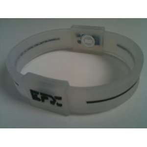 One EFX Performance Silicone Sports Wristband Bracelet Clear/Black 