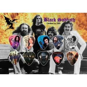   Sabbath Signed Autographed 500 Limited Edition Guitar Pick Set Display