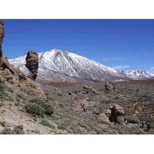Los Roques and Mount Teide, Teide National Park, Tenerife, Canary 