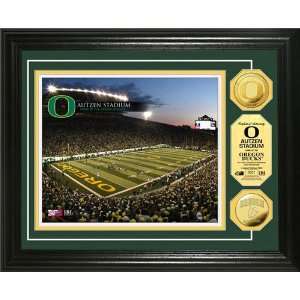  Oregon Autzen Stadium 24KT Gold Coin Photomint Sports 